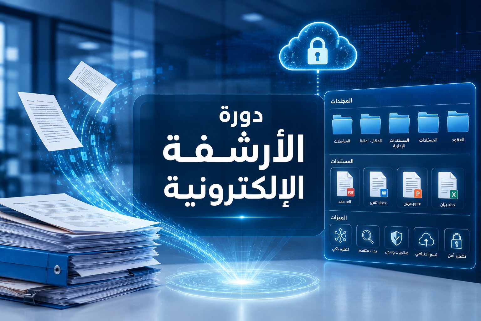 دورة الارشفة الالكترونية